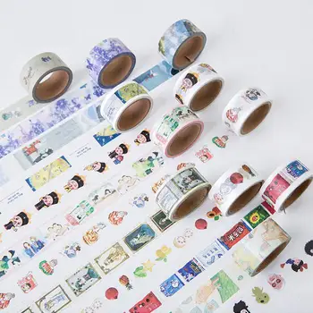 2cm*5m 1pc Cartoon Painting Illustrations Washi Tape Scotch DIY Scrapbooking Sticker Label Masking Craft Tape 
2cm*5m 1pc Cartoon Painting Illustrations Washi Tape Scotch DIY Scrapbooking Sticker Label Masking Craft Tape