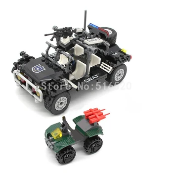 246Pcs Military SWAT Police Assault Vehicle Car Brick Building Blocks Sets Models Bricks Sets Educational Toys For Children
246Pcs Military SWAT Police Assault Vehicle Car Brick Building Blocks Sets Models Bricks Sets Educational Toys For Children
