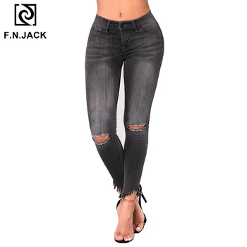 F.N.JACK Slim Women Jeans Casual Skinny Woman Denim Full Length Cotton Pants Womens Low Waist Jean
F.N.JACK Slim Women Jeans Casual Skinny Woman Denim Full Length Cotton Pants Womens Low Waist Jean