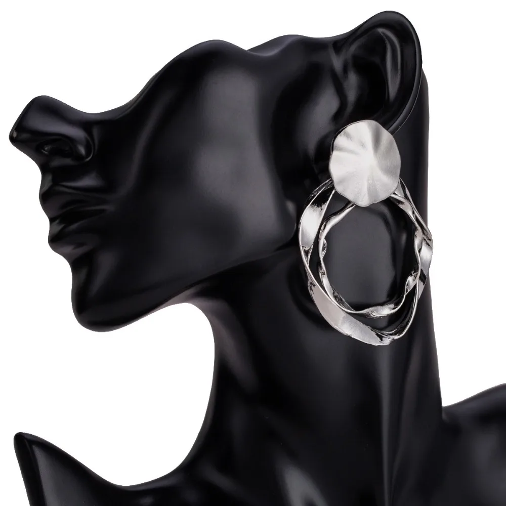 KMVEXO Irregular metal Big earrings For Women bohemian statement earrings 2018 Modern Art party earing punk jewelry
KMVEXO Irregular metal Big earrings For Women bohemian statement earrings 2018 Modern Art party earing punk jewelry