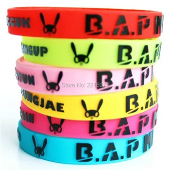 60pcs 6 colors even mix K-POP B.A.P BAP wristband silicone bracelets free shipping
60pcs 6 colors even mix K-POP B.A.P BAP wristband silicone bracelets free shipping