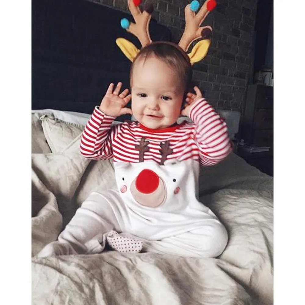 Arloneet baby Christmas costumeToddler Infant Baby Boys Girls Christmas Deer Striped Romper Jumpsuit Outfits l0823
Arloneet baby Christmas costumeToddler Infant Baby Boys Girls Christmas Deer Striped Romper Jumpsuit Outfits l0823