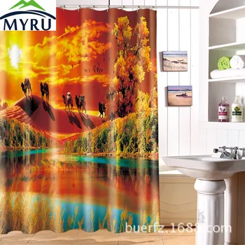 MYRU Creative camel team 3D printing bathroom curtain sunset shower curtains unique shower curtain for bathroom
MYRU Creative camel team 3D printing bathroom curtain sunset shower curtains unique shower curtain for bathroom