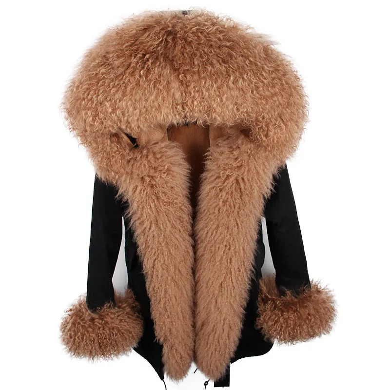 2019 Super Natural Wool Fur Park Winter Thickened Real Mongolia Sheep Fur Collar Hood Thick Warm Streetwear Outerwear New
2019 Super Natural Wool Fur Park Winter Thickened Real Mongolia Sheep Fur Collar Hood Thick Warm Streetwear Outerwear New