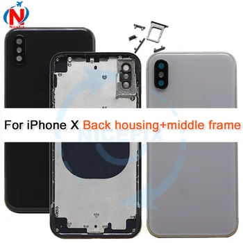 For iphone x New Back Middle Frame Chassis Full Housing Assembly Battery Cover For iphone x back Housing
For iphone x New Back Middle Frame Chassis Full Housing Assembly Battery Cover For iphone x back Housing