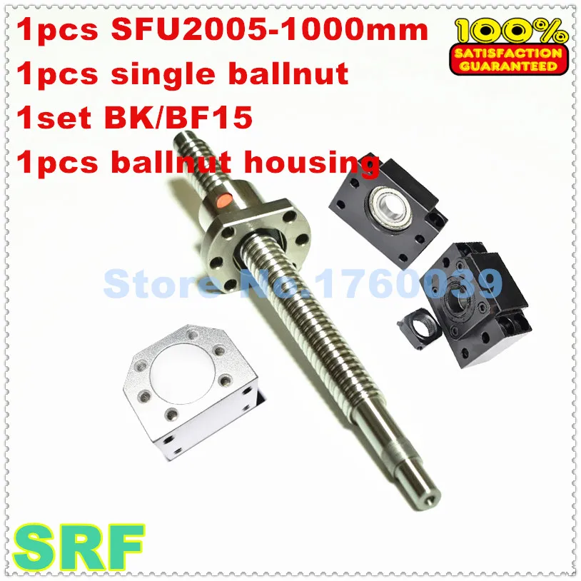 20mm Rolled Ballscrew 2005 set:1pcs SFU2005 L=1000mm+1pcs single ballnut+1pcs BK/BF15 end support+1pcs 2005 ballnut housing
20mm Rolled Ballscrew 2005 set:1pcs SFU2005 L=1000mm+1pcs single ballnut+1pcs BK/BF15 end support+1pcs 2005 ballnut housing