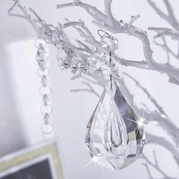 H&D Crystal Clear Glass Snowflake Beads Chain Garland Chandelier Prism Hanging Christmas Wedding Decoration (Clear-Loquat)
H&D Crystal Clear Glass Snowflake Beads Chain Garland Chandelier Prism Hanging Christmas Wedding Decoration (Clear-Loquat)