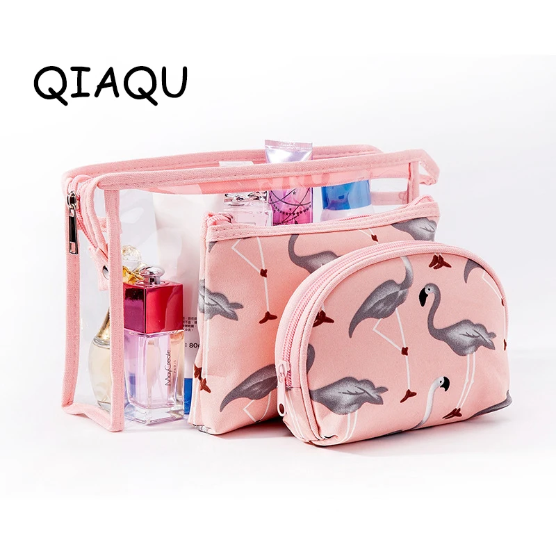 Travel Makeup Necessary Kits Transparent Cosmetic Bag Fashion Women Case PVC Flamingo Organizer Bag Travel Bath Wash Beauty Set
Travel Makeup Necessary Kits Transparent Cosmetic Bag Fashion Women Case PVC Flamingo Organizer Bag Travel Bath Wash Beauty Set