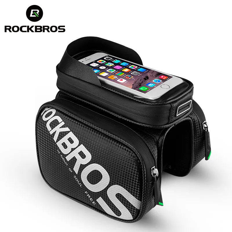 Rockbros дорожная MTB велосипедная трубка сумка непромокаемая Передняя Рама Верхняя
