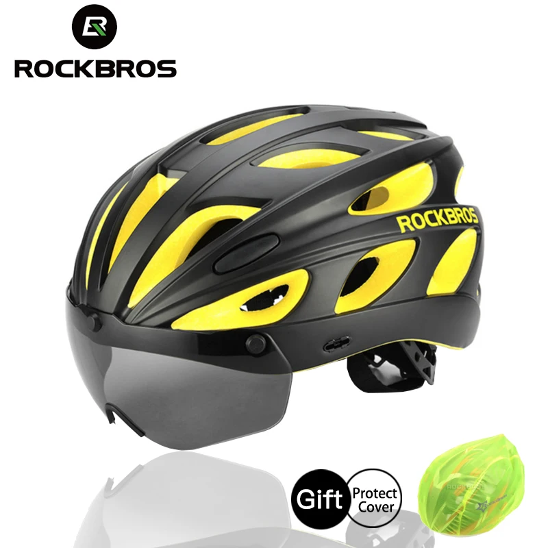 ROCKBROS очки велосипедные шлемы интегрально литые сверхлегкие магнитные MTB горная
