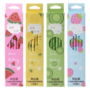 12pcs/box Cartoon Fruit HB Wood Pencil Pen Stationery For Writing Drawing Office School Supplies
12pcs/box Cartoon Fruit HB Wood Pencil Pen Stationery For Writing Drawing Office School Supplies