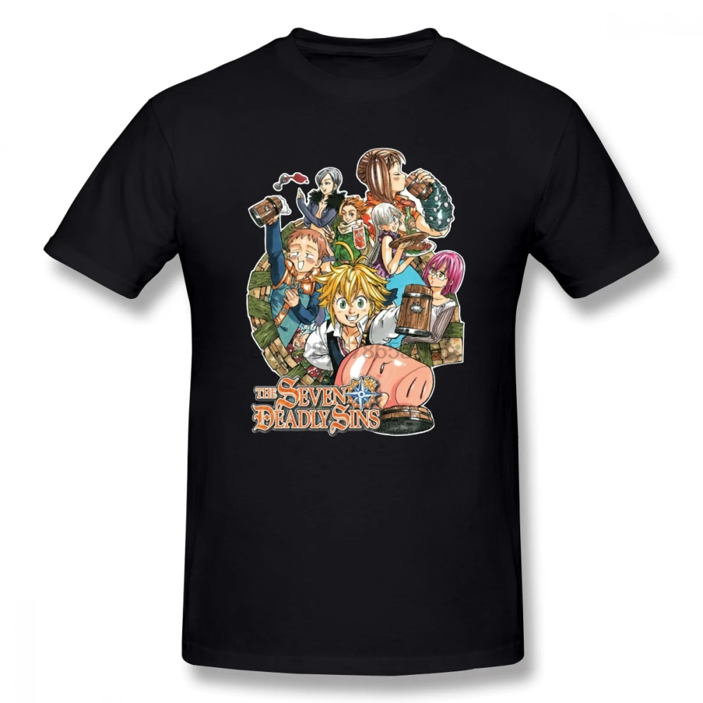 Popular Nanatsu no Taizai T Shirt Swag Mens T Shirts Fashion 2018 Cotton Crewneck Oversize Short Sleeve Custom T Shirts For Boys
Popular Nanatsu no Taizai T Shirt Swag Mens T Shirts Fashion 2018 Cotton Crewneck Oversize Short Sleeve Custom T Shirts For Boys