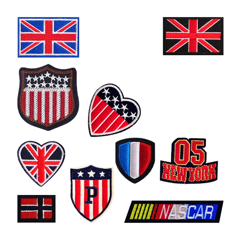 Nation Flag Number Team Logo Fabric Patch Embroidery Iron On Patches For Clothing DIY Decoration Clothes Stickers Applique Badge
Nation Flag Number Team Logo Fabric Patch Embroidery Iron On Patches For Clothing DIY Decoration Clothes Stickers Applique Badge