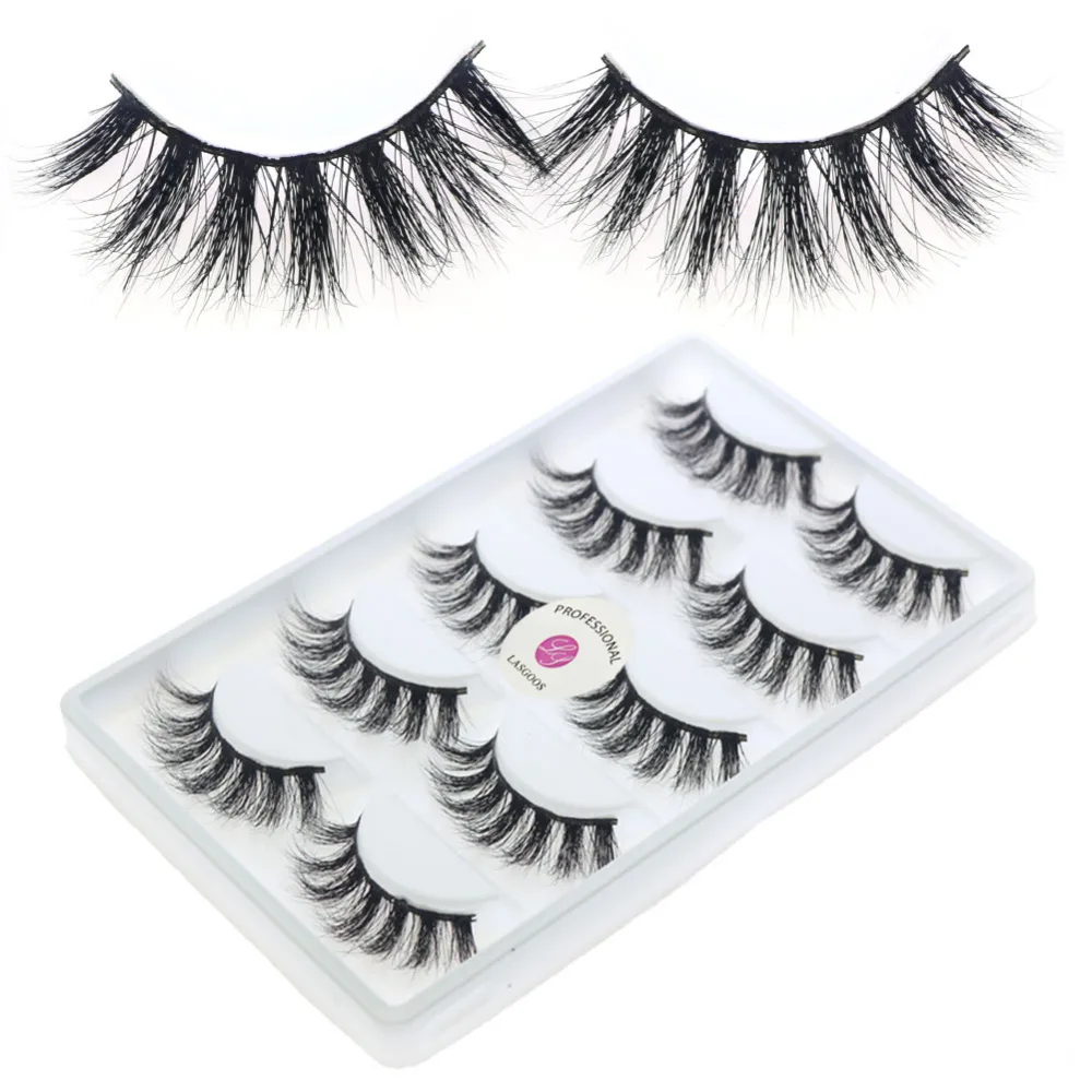 LASGOOS D108 5 Pairs 3D Strip Lashes Daily Fake Faux Eyelashes Handmade Crisscross Eyelash 100% Mink lash Makeup
LASGOOS D108 5 Pairs 3D Strip Lashes Daily Fake Faux Eyelashes Handmade Crisscross Eyelash 100% Mink lash Makeup