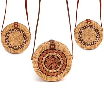 Handwoven High Quality Round Rattan Crossbody Bag Storage Shoulder Tote Bag For Women Organizer Storage Case
Handwoven High Quality Round Rattan Crossbody Bag Storage Shoulder Tote Bag For Women Organizer Storage Case