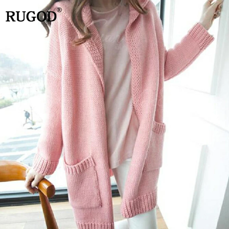 RUGOD New Fashion Female Solid Sweater 2019 Autumn Winter Thick Casual Hooded Knitted Oversized Cardigans For Women Sueter Mujer
RUGOD New Fashion Female Solid Sweater 2019 Autumn Winter Thick Casual Hooded Knitted Oversized Cardigans For Women Sueter Mujer