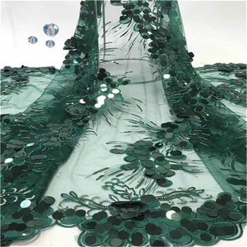 3d Sequins beads green Net Lace Fabric 2019 High Quality African Mesh Wedding Bride Dress Sewing Sequined Embroidered Material
3d Sequins beads green Net Lace Fabric 2019 High Quality African Mesh Wedding Bride Dress Sewing Sequined Embroidered Material
