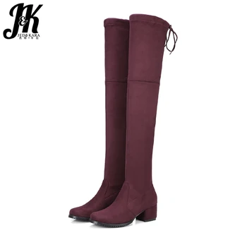 JK Big Size 34-43 Hot Trend Lady Stretch Thigh High Boot Chunky Heel Lace Over Knee Boot Women Shoes Female Long Boot
JK Big Size 34-43 Hot Trend Lady Stretch Thigh High Boot Chunky Heel Lace Over Knee Boot Women Shoes Female Long Boot