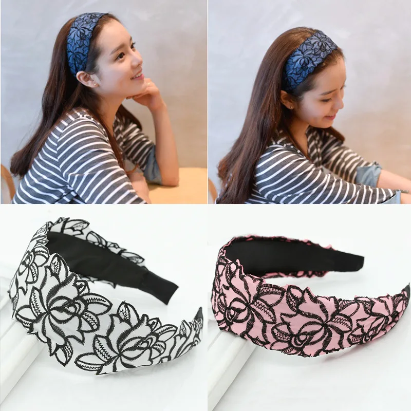 Korean Fashion Women's Headbands Lace Flower Hairband Hair Hoop Hair Accessories For Women Turban Hair Ornament
Korean Fashion Women's Headbands Lace Flower Hairband Hair Hoop Hair Accessories For Women Turban Hair Ornament