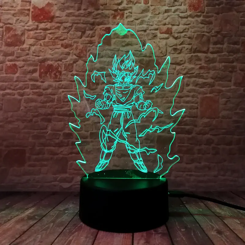 Dragon Ball Z Goku Anime Figurines 3D Illusion LED Flashing NightLight Color Glow Light Dragon Ball Super Action & Toy Figures
Dragon Ball Z Goku Anime Figurines 3D Illusion LED Flashing NightLight Color Glow Light Dragon Ball Super Action & Toy Figures