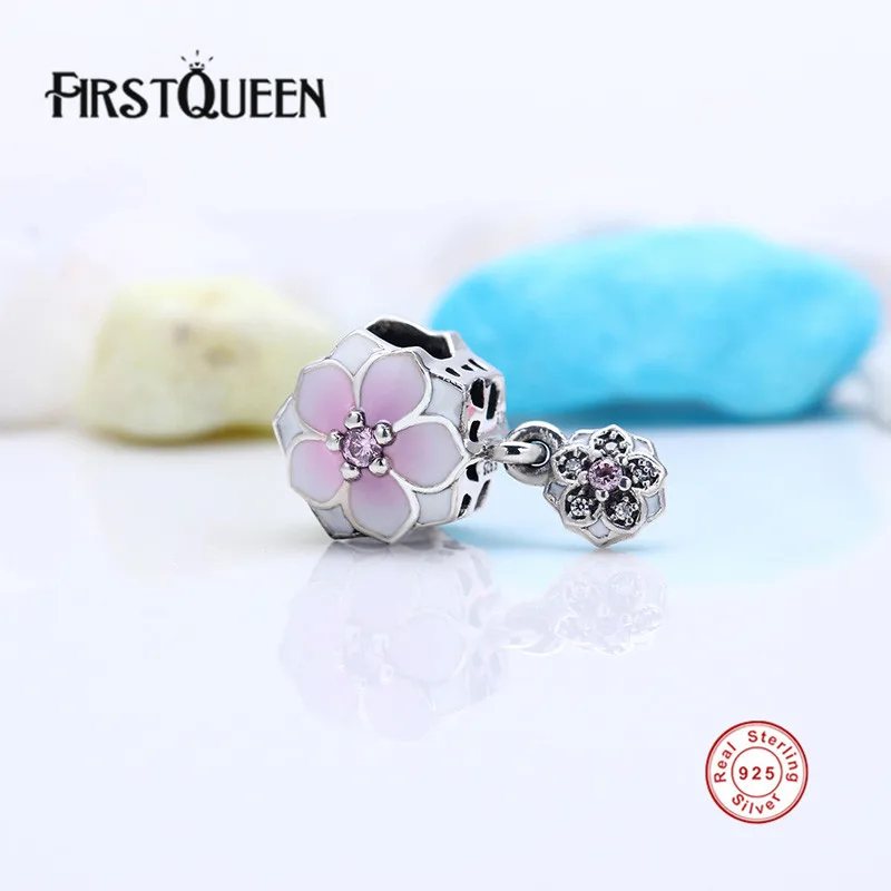 FirstQueen High Quality 2017 Spring 925 Sterling Silver Pale Cerise Enamel Magnolia Bloom Flower Charms Fit Bracelets Pulseira E
FirstQueen High Quality 2017 Spring 925 Sterling Silver Pale Cerise Enamel Magnolia Bloom Flower Charms Fit Bracelets Pulseira E