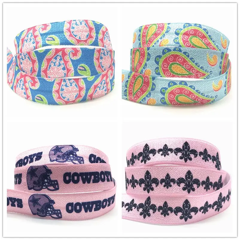 10yards 5/8" Paisley Flower Cowboys Print Fold Over Elastic FOE Ribbon Hair Band DIY Sewing Decoration Wholesale
10yards 5/8" Paisley Flower Cowboys Print Fold Over Elastic FOE Ribbon Hair Band DIY Sewing Decoration Wholesale