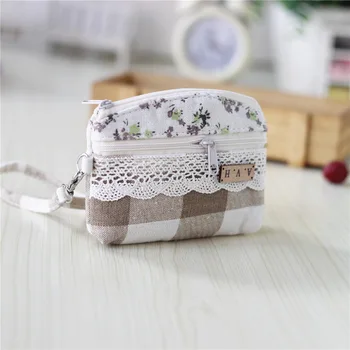Women coin purses cotton plaid lace floral mini wallets key bags female small pouches carteiras bolsas feminina bolso for girls
Women coin purses cotton plaid lace floral mini wallets key bags female small pouches carteiras bolsas feminina bolso for girls