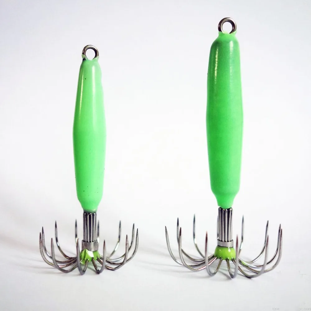 5pcs 16g Glow in Dark Squid Jigs Hard fishing lure sharp fishing hook Free shipping
5pcs 16g Glow in Dark Squid Jigs Hard fishing lure sharp fishing hook Free shipping
