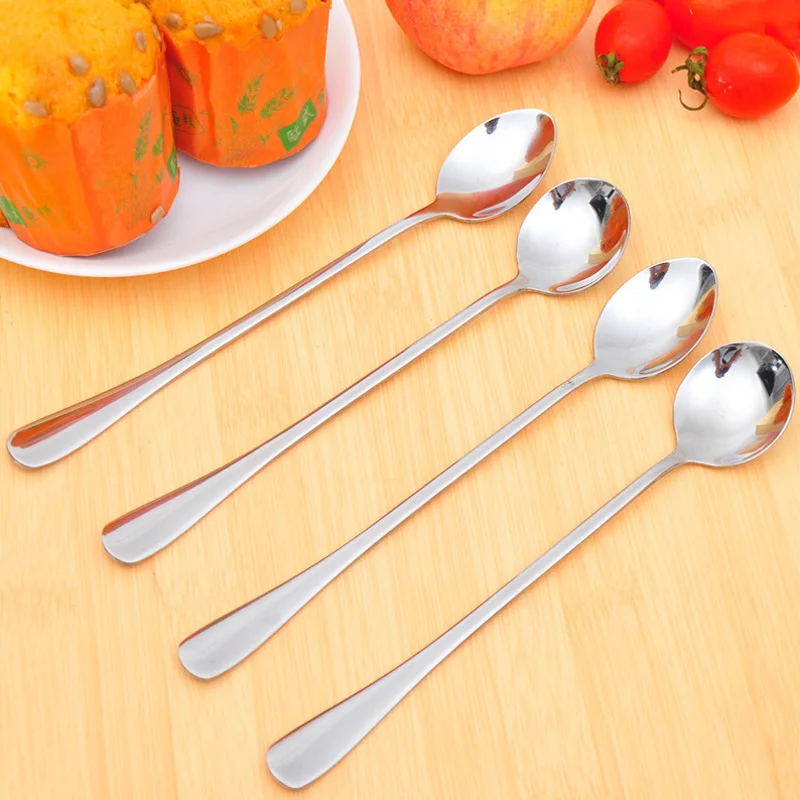 Cute long handle ice cream tea coffee handle stainless steel spoons flatware cocltail soup spoons kitchen tools
Cute long handle ice cream tea coffee handle stainless steel spoons flatware cocltail soup spoons kitchen tools