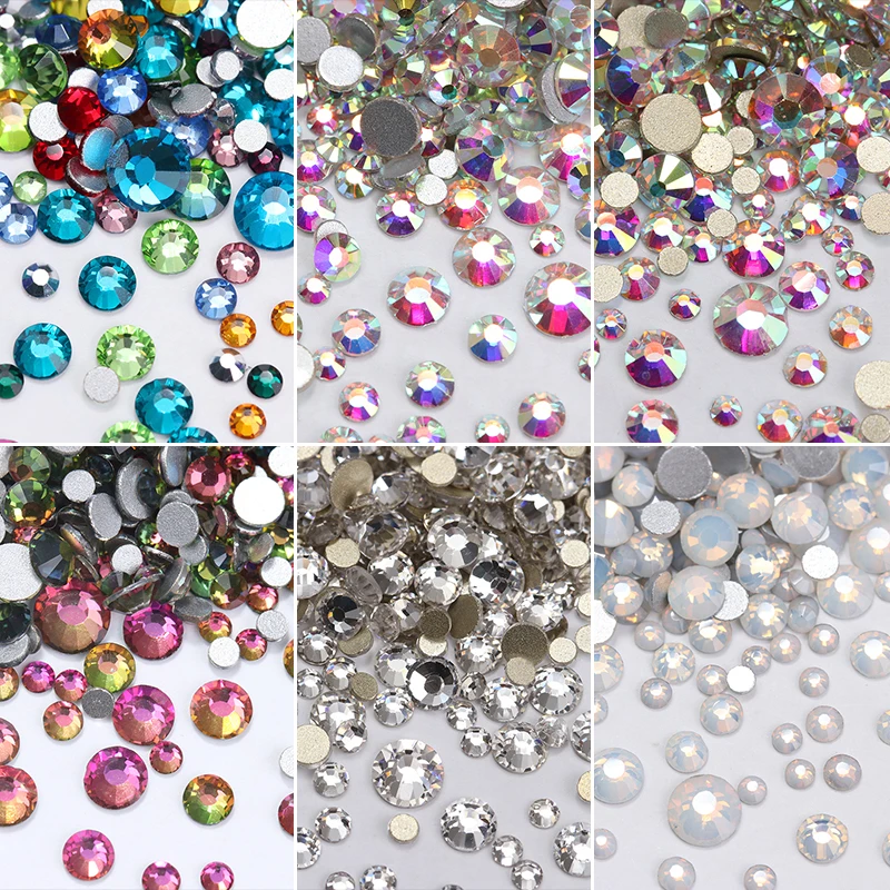 1 Bag AB Color White Opal Nail Crystal Rhinestone Shining Flat Bottom Multi-Size Nail Art 3D UV Gel DIY Decoration Manicure
1 Bag AB Color White Opal Nail Crystal Rhinestone Shining Flat Bottom Multi-Size Nail Art 3D UV Gel DIY Decoration Manicure