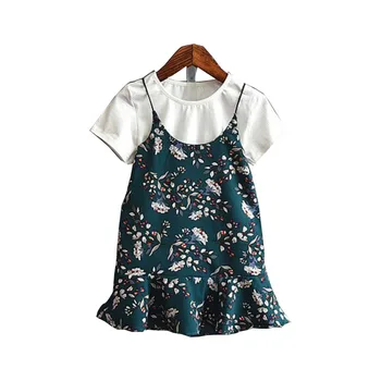 DFXD Baby Girl Clothes Summer 2pc Toddler Kids Clothing Set Fashion White Short Sleeve T-shirt+Flower Print Sling Dress 2-8Y
DFXD Baby Girl Clothes Summer 2pc Toddler Kids Clothing Set Fashion White Short Sleeve T-shirt+Flower Print Sling Dress 2-8Y