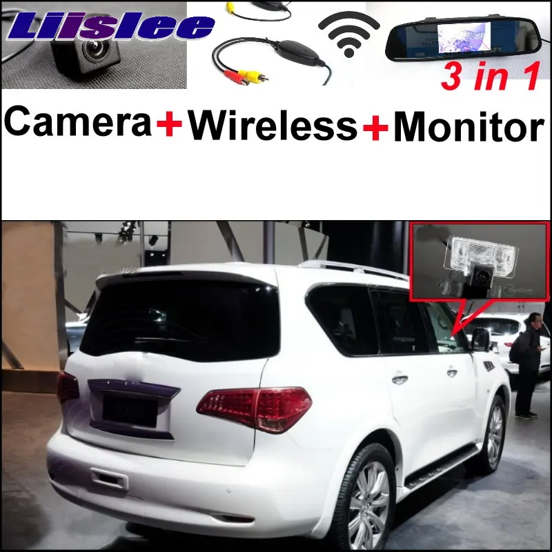Liislee For Infiniti QX56 QX80 3 in1 Special Rear View Camera + Wireless Receiver + Mirror Monitor Easy DIY Parking System
Liislee For Infiniti QX56 QX80 3 in1 Special Rear View Camera + Wireless Receiver + Mirror Monitor Easy DIY Parking System