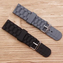 Watch accessories 24mm black and gray two color silicone strap sports waterproof strap men's watch strap
Watch accessories 24mm black and gray two color silicone strap sports waterproof strap men's watch strap