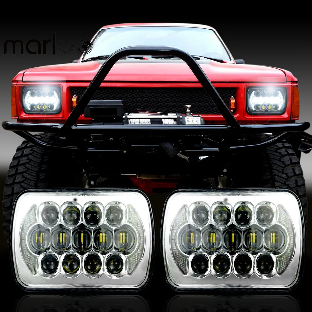 Marloo 2x LED 5" X 7" Headlight For Jeep Cherokee XJ Trucks 7x6 LED Headlights For International Harvester 4700 4800 4900 8100
Marloo 2x LED 5" X 7" Headlight For Jeep Cherokee XJ Trucks 7x6 LED Headlights For International Harvester 4700 4800 4900 8100