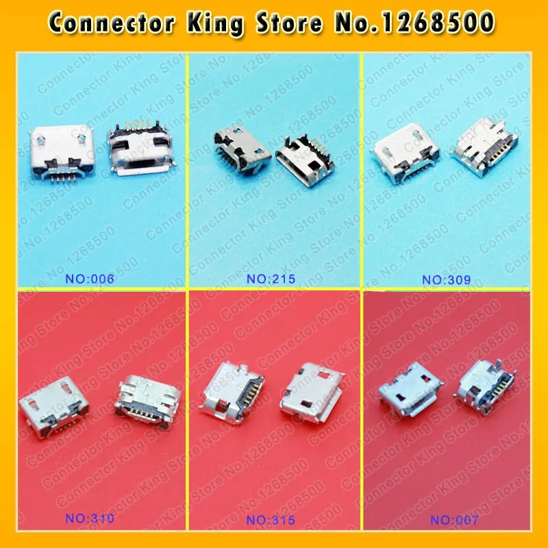 6models 60PCS 5P,5-pin for Micro USB Jack,Horns 5Pins Micro USB Connector Tail Charging socket for PAD/ tablet /mobile
6models 60PCS 5P,5-pin for Micro USB Jack,Horns 5Pins Micro USB Connector Tail Charging socket for PAD/ tablet /mobile