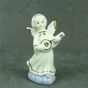 Porcelain Mandolin Playing Angel Figurine Ceramic Musical Instrument Player Statue Room Decor Art and Craft Ornament Accessories 
Porcelain Mandolin Playing Angel Figurine Ceramic Musical Instrument Player Statue Room Decor Art and Craft Ornament Accessories