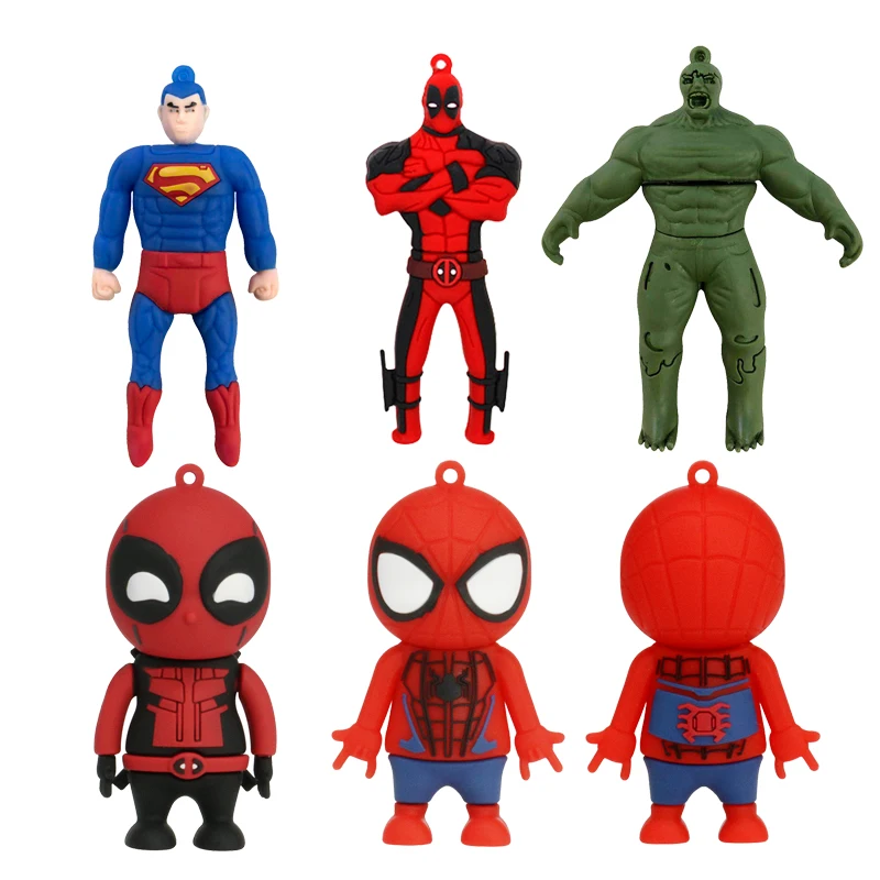 Superhero Hulk Superman Iron man Spider Man Pendrive 4GB 8GB 16GB 32GB Usb 2.0 Mini Usb Flash Drive Memory Storage Boy Gift
Superhero Hulk Superman Iron man Spider Man Pendrive 4GB 8GB 16GB 32GB Usb 2.0 Mini Usb Flash Drive Memory Storage Boy Gift