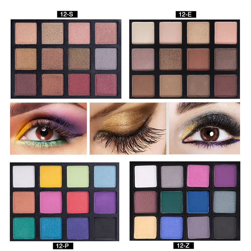 New 12 Colors Pearl Shimmer Matte Eye Shadow Palette Tray Long Lasting Smoky Makeup Glitter Eye Shadow Cosmetic Makeup Kit TSLM2
New 12 Colors Pearl Shimmer Matte Eye Shadow Palette Tray Long Lasting Smoky Makeup Glitter Eye Shadow Cosmetic Makeup Kit TSLM2