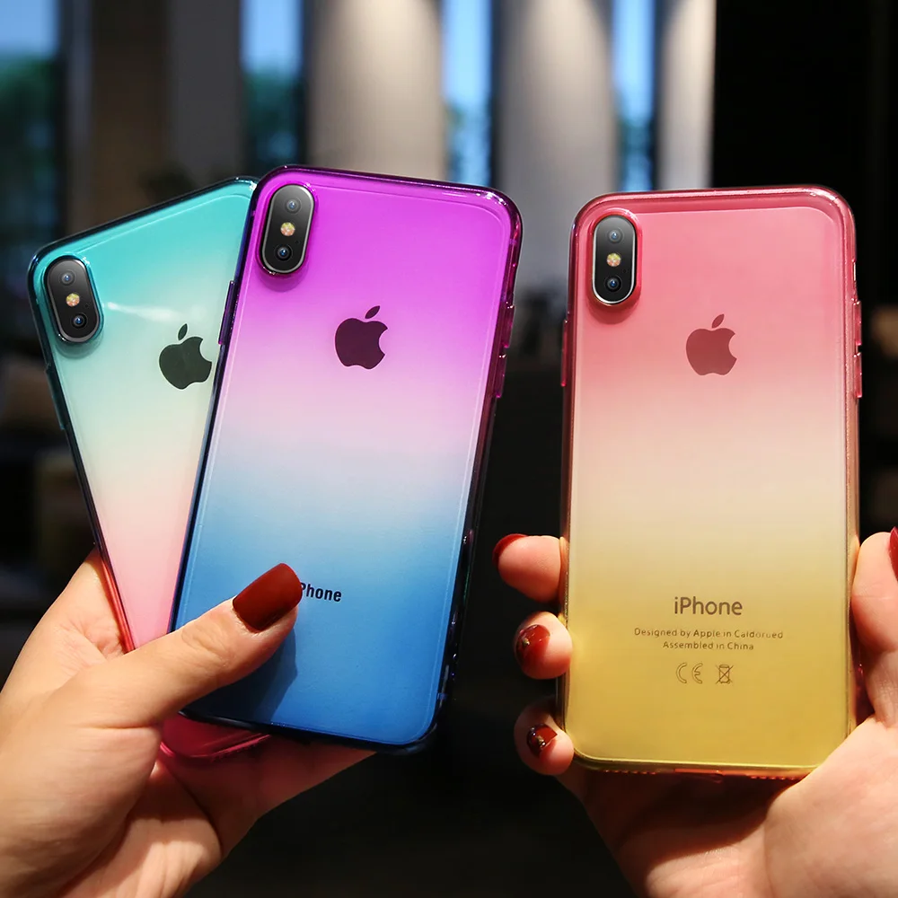 Gradient Clear Case For iPhone X XR XS 6 8 7 Ultra Thin Soft Case For Iphone XS Max 6 6s plus 7 8 plus 5 5s SE Cover Coque Funda
Gradient Clear Case For iPhone X XR XS 6 8 7 Ultra Thin Soft Case For Iphone XS Max 6 6s plus 7 8 plus 5 5s SE Cover Coque Funda