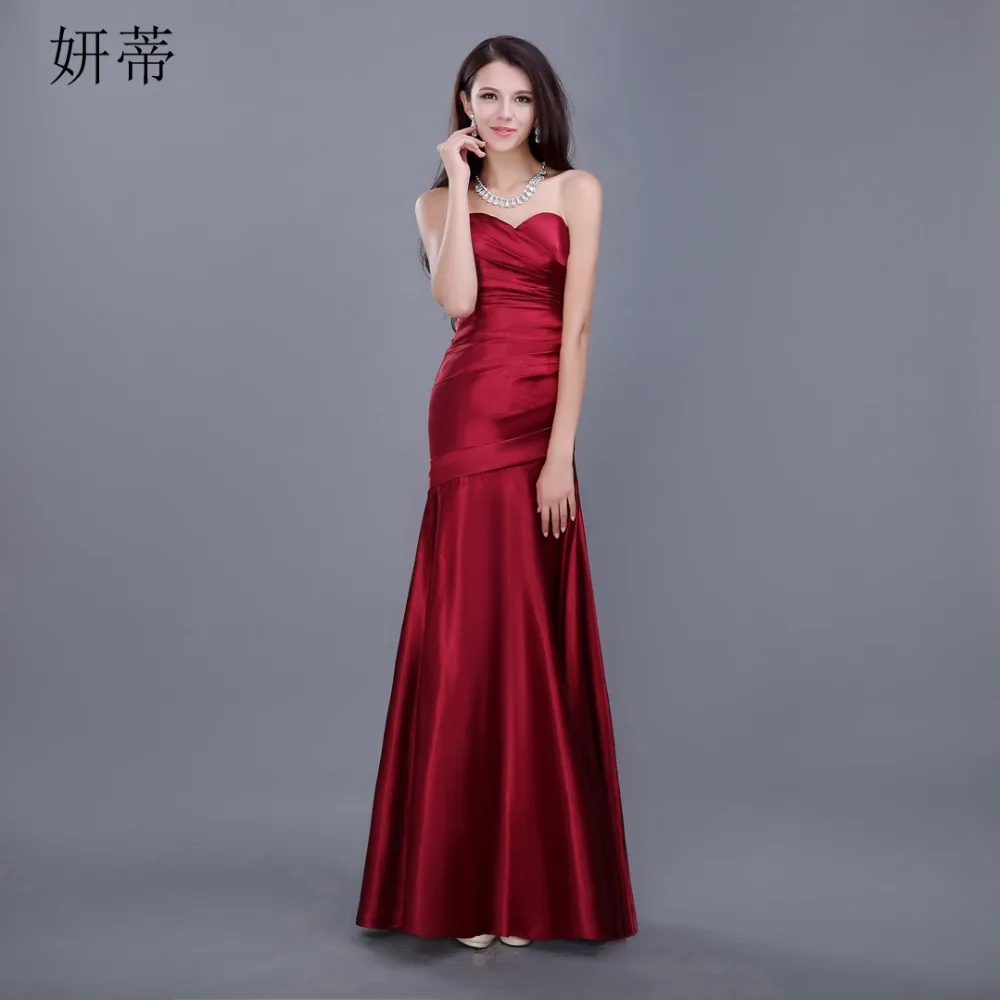 Slim Elegant Evening Dress 2019 Sweetheart Simple Strapless Pleate Close-fitting Prom Party Gown New Arrival Red
Slim Elegant Evening Dress 2019 Sweetheart Simple Strapless Pleate Close-fitting Prom Party Gown New Arrival Red