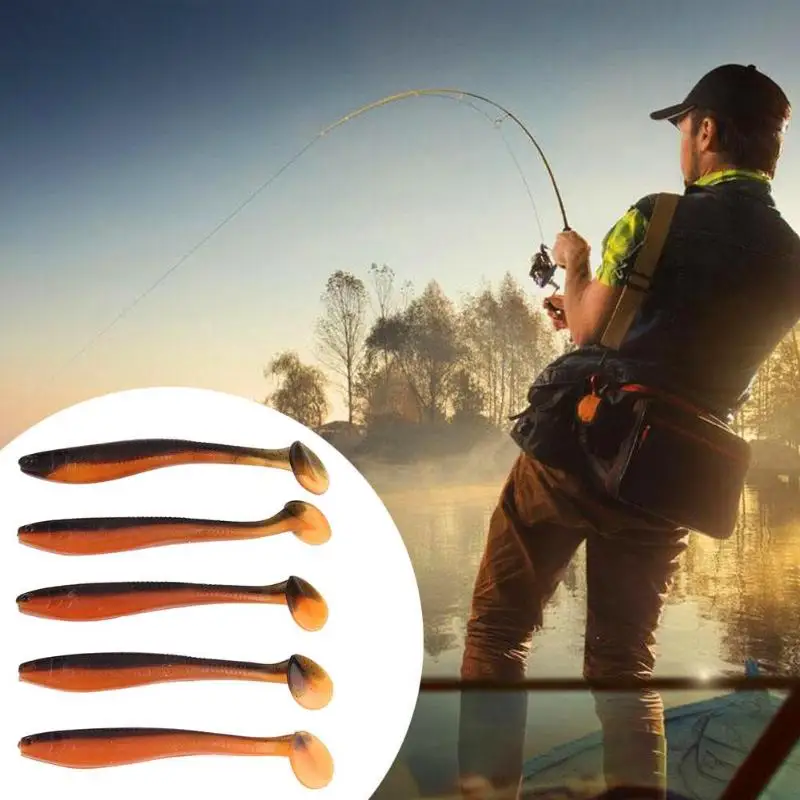 5pcs T Tail Soft Fishing Lures 3D Eyes 5g/9.5cm Soft T Tail 3D Eyes Fishing Lures Paddle Tail Artificial Baits Fishing Tackle
5pcs T Tail Soft Fishing Lures 3D Eyes 5g/9.5cm Soft T Tail 3D Eyes Fishing Lures Paddle Tail Artificial Baits Fishing Tackle