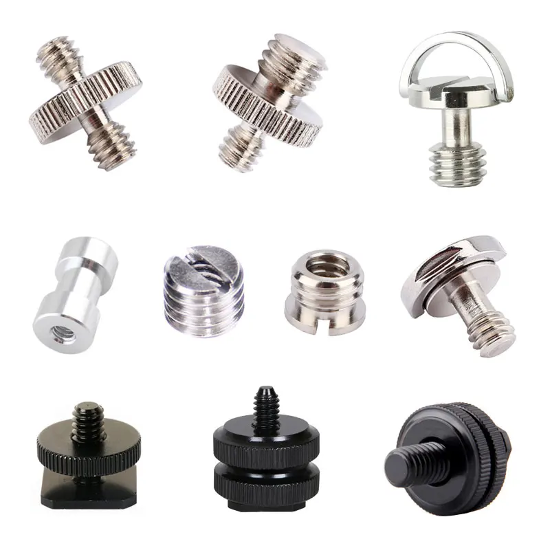 B/E TYPE 1/4" to 3/8" Thread Mount Adapter Tripod Plate Screw for Tripod Monopod Camera Flash Light Stand Male to Female
B/E TYPE 1/4" to 3/8" Thread Mount Adapter Tripod Plate Screw for Tripod Monopod Camera Flash Light Stand Male to Female