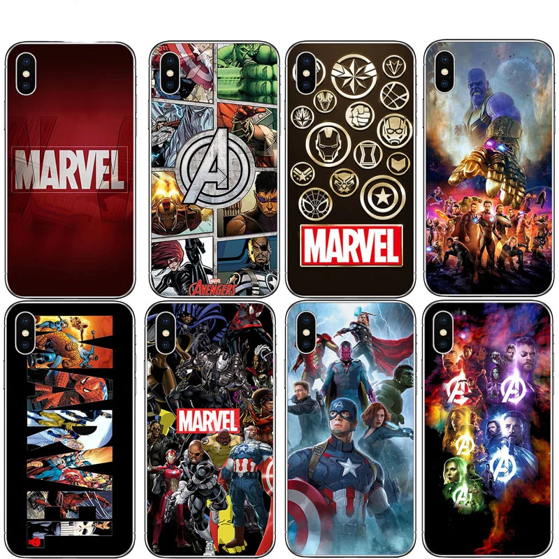 Marvel Avengers Phone Case for Iphone 8 7 6 S Plus 5S SE Soft TPU for iphone X XR XS MAX Coque Spiderman Iron Man Capa
Marvel Avengers Phone Case for Iphone 8 7 6 S Plus 5S SE Soft TPU for iphone X XR XS MAX Coque Spiderman Iron Man Capa