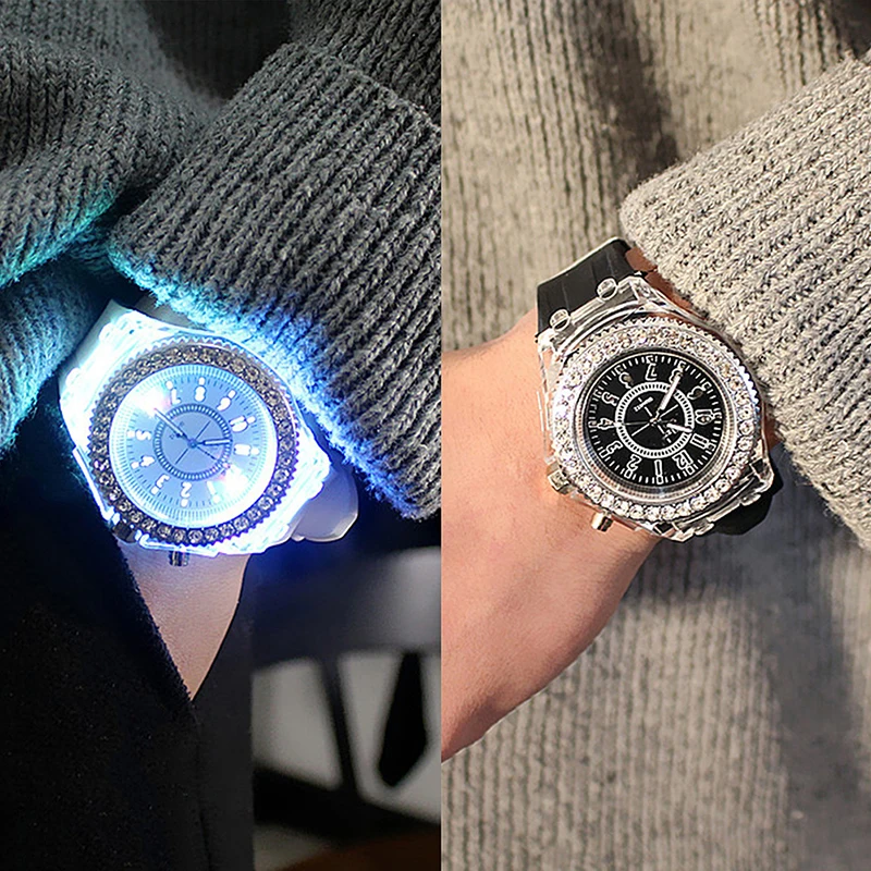 Silicone LED Luminous Fashion Ladies Outdoor Watch Women's Men Colorful Sports WristWatches Men Watch Clocks
Silicone LED Luminous Fashion Ladies Outdoor Watch Women's Men Colorful Sports WristWatches Men Watch Clocks
