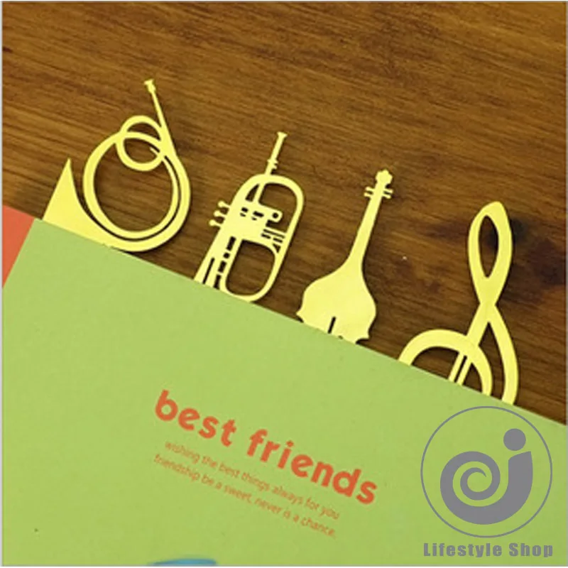 1 X creative musical instrument metal bookmark material escolar book markers holder school supplies stationery
1 X creative musical instrument metal bookmark material escolar book markers holder school supplies stationery