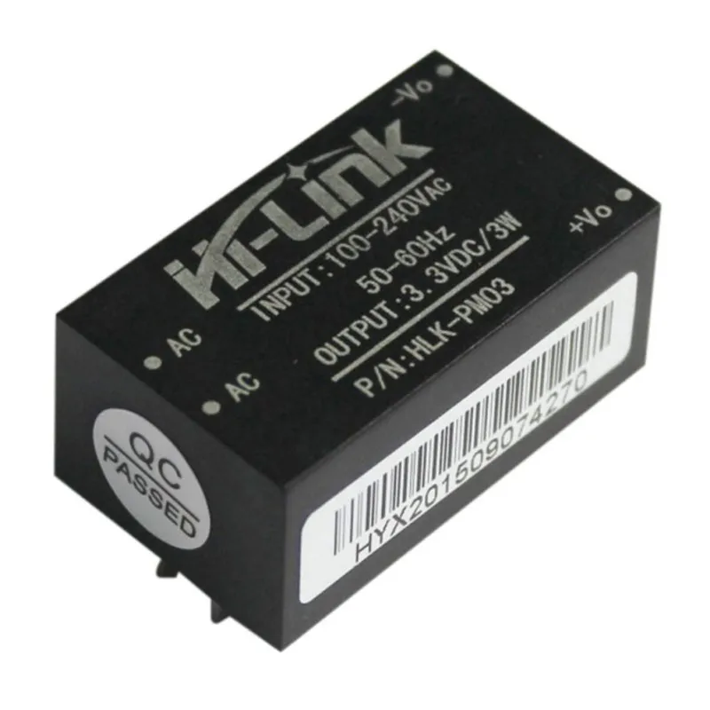 HLK-PM03 AC-DC 220V to 3.3V Step Down Bucks Power Supply Module Intelligent Household Switch Converter
HLK-PM03 AC-DC 220V to 3.3V Step Down Bucks Power Supply Module Intelligent Household Switch Converter