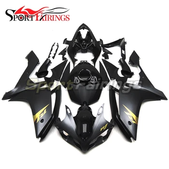 Black Matte Gold Decals Fairings For Yamaha YZF R1 07 08 2007 2008 Injection ABS Plastic Motorcycle Fairing Kit Bodywork Cowling 
Black Matte Gold Decals Fairings For Yamaha YZF R1 07 08 2007 2008 Injection ABS Plastic Motorcycle Fairing Kit Bodywork Cowling