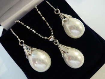 Hot sell free shipping ~~ wholesale 12*16mm water drop white shell pearl beautiful design earrings & pendant necklace jewelry se
Hot sell free shipping ~~ wholesale 12*16mm water drop white shell pearl beautiful design earrings & pendant necklace jewelry se