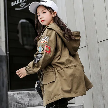 Girls Trench Coat size 10 12 Patchwork Hoodies Jackets Teenage Girls Clothing Spring Autumn Children Outerwear
Girls Trench Coat size 10 12 Patchwork Hoodies Jackets Teenage Girls Clothing Spring Autumn Children Outerwear