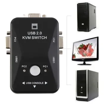 50set High Quality 2 Port USB 2.0 KVM Switch Switcher 1920*1440 VGA SVGA Switch Splitter Box for Keyboard Mouse Monitor Adapter
50set High Quality 2 Port USB 2.0 KVM Switch Switcher 1920*1440 VGA SVGA Switch Splitter Box for Keyboard Mouse Monitor Adapter